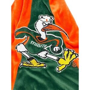 Vintage Miami Hurricanes Santa Hat NCAA Plush Christmas Holiday Forever Collecti